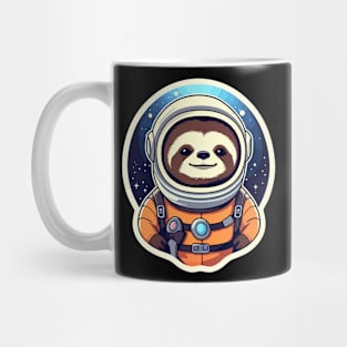 Sloth Astronaut Illustration Mug